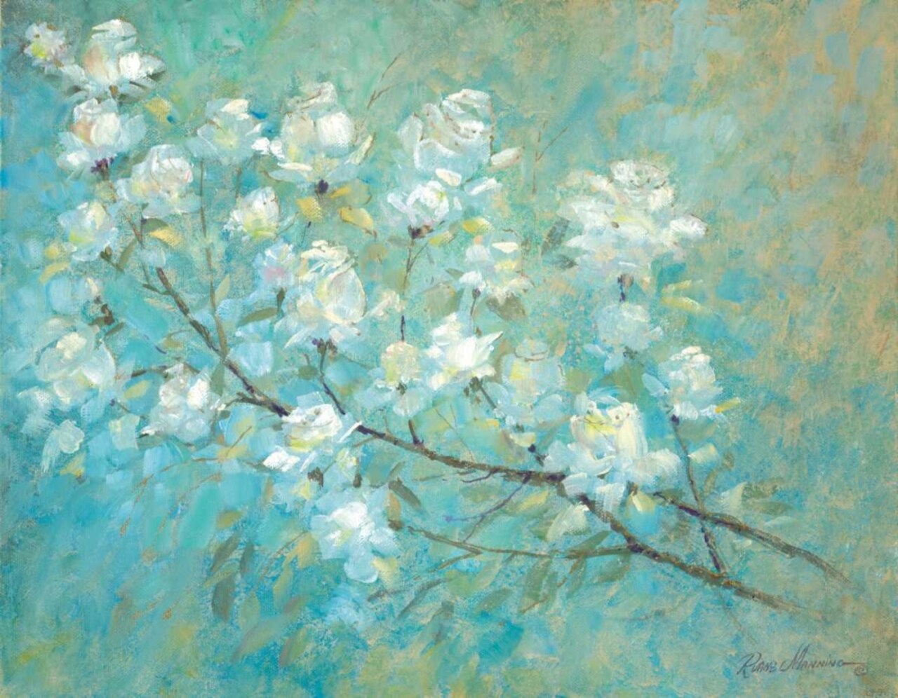 Wild Rose Blossom Poster Print by Ruane Manning - Item # VARPDX16302